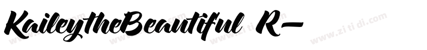 KaileytheBeautiful R字体转换